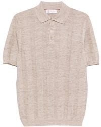 Brunello Cucinelli - Linen And Cotton Blend Polo Shirt - Lyst