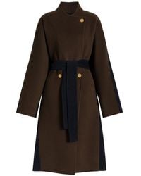 Alberta Ferretti - Wool And Cashmere Long Coat - Lyst
