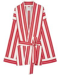 forte_forte - Striped Kimono Jacket - Lyst
