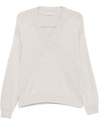Brunello Cucinelli - Cashmere And Silk Blend Sweater - Lyst