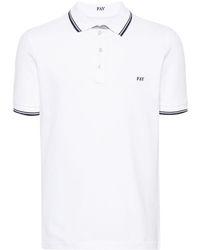 Fay - Embroidered-logo Polo Shirt - Lyst