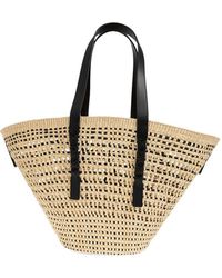 Loewe - Braid Large Rafia Tote - Lyst