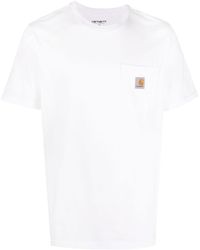 Carhartt - Cotton Logo Patch T-Shirt - Lyst