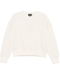 Emporio Armani - Cotton Crewneck Sweatshirt - Lyst