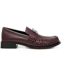 Roger Vivier - Viv Moc Strass Leather Loafers - Lyst