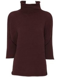 Pleats Please Issey Miyake - Pleated High-Neck Top - Lyst