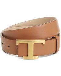 Tod's - T Timeless Leather Belt - Lyst