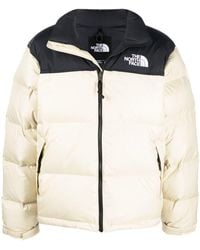 The North Face - Panelled Logo Puffer Jacket - Lyst