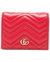 Gucci - Gg Marmont Small Leather Wallet - Lyst