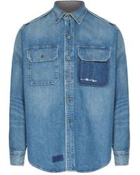 Maison Margiela - Denim Shirt With A 'Vintage' Effect - Lyst