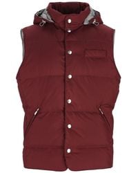 Brunello Cucinelli - Hooded Down Vest - Lyst