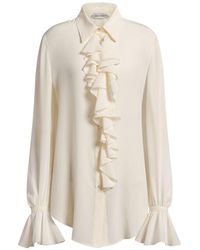 Alberta Ferretti - Crepe De Chine Shirt - Lyst