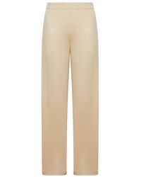 Max Mara - Silk And Cotton Fleece Trousers - Lyst