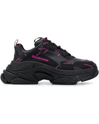 balenciaga triple s black womens