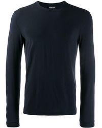 Giorgio Armani - Cotton T-Shirt With Logo - Lyst