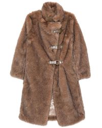 Molliolli - Bee Faux Leather Coat - Lyst