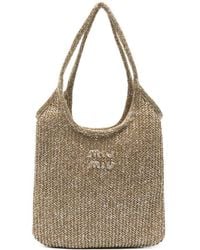 Miu Miu - Ivy Sequined Net Shoulder Bag - Lyst