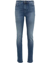 Emporio Armani - J18 high-rise skinny jeans - Lyst