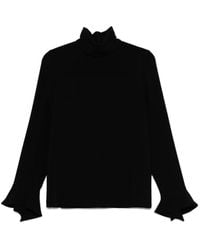 Alberto Biani - High-Neck Blouse - Lyst