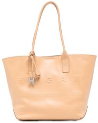 Hogan - Small Leather Tote Bag - Lyst
