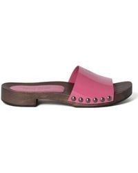 Miu Miu - Patent Leather Clogs - Lyst