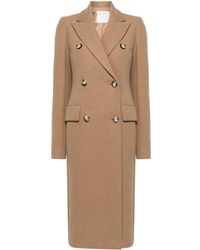 Sportmax - Wool Double-Breasted Coat - Lyst