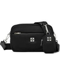 Tory Burch - Borsa A Tracolla Nera 'Virginia' - Lyst