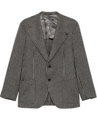 Gabriele Pasini - Houndstooth-Pattern Single-Breasted Blazer - Lyst