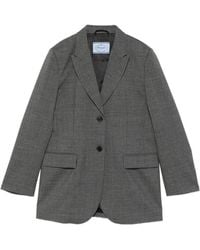 Prada - Wool Single-Breasted Jacket - Lyst