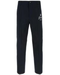 Gucci - Printed Cotton Twill Trousers - Lyst