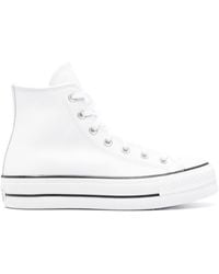 Converse - Chuck Taylor Leather Platform Sneakers - Lyst