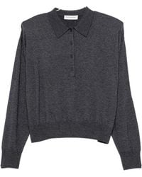 Frankie Shop - Croydon Wool Blend Polo Shirt - Lyst