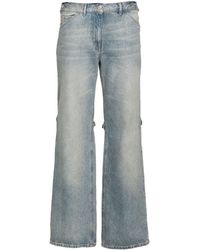Courreges - Jeans A Gamba Ampia - Lyst
