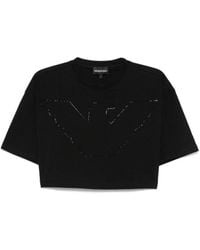 Emporio Armani - Logo Cotton T-Shirt - Lyst