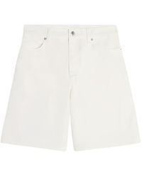 Maison Kitsuné - Denim Cotton Shorts - Lyst