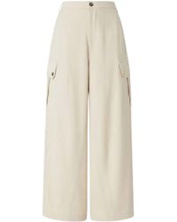Pinko - Cotton Trousers - Lyst