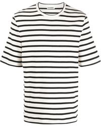 Jil Sander - Short-Sleeved T-Shirt With + Logo Label Stitched On Back - Lyst