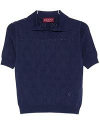 Gucci - Cotton Polo Monogram - Lyst