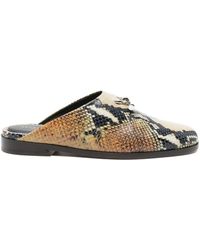 McQueen - Leather Slippers - Lyst