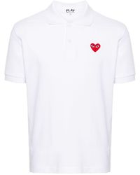 COMME DES GARÇONS PLAY - Cotton Polo Shirt - Lyst