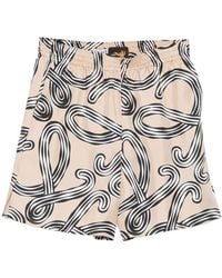 Loewe - Paula's Ibiza Printed Silk Shorts - Lyst