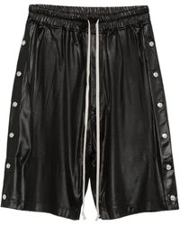 Rick Owens - Buttoned Drawstring Shorts - Lyst
