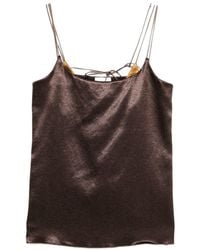 Alysi - Satin Top - Lyst