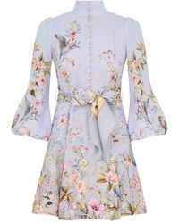 Zimmermann Asymmetric Mini Dress in Yellow | Lyst Australia Zimmermann Asymmetric Mini Dress in Yellow | Lyst Australia