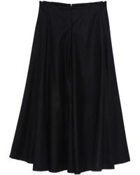 Susanne Bommer - Cotton Midi Skirt - Lyst
