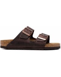 Birkenstock - Arizona Oiled-leather Sandals - Lyst