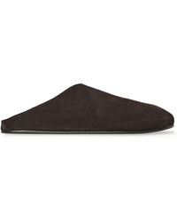 The Row - Hudson Leather Slippers - Lyst