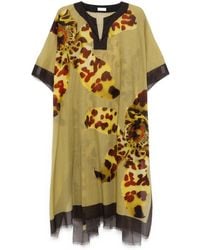 Dries Van Noten - Printed Cotton Kaftan - Lyst