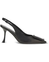 Roger Vivier - Viv Ville Leather Slingback Pumps - Lyst
