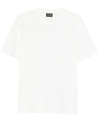 Emporio Armani - Logo Cotton T-Shirt - Lyst
